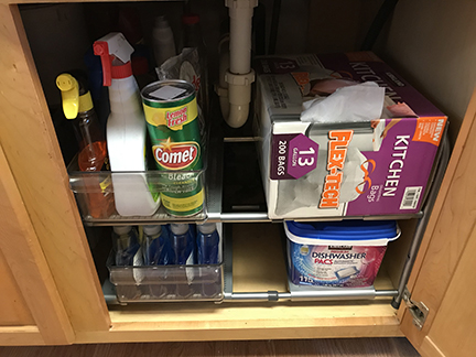 Under Sink Expandable Shelf - Under the Sink Storage